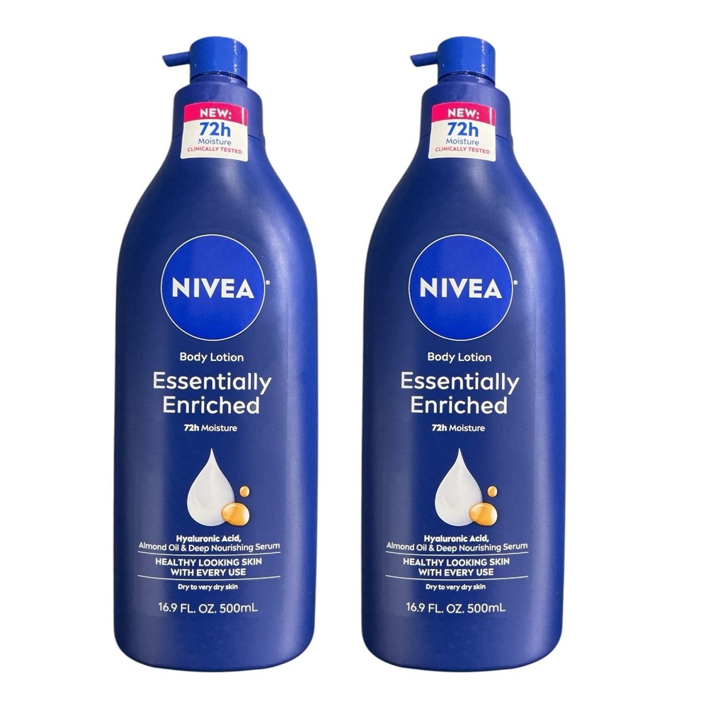 NIVEA Essentially Enriched Body Lotion 16.9oz 2pk Dry Skin